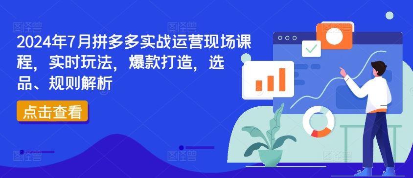 2024年7月拼多多实战运营现场课程，实时玩法，爆款打造，选品、规则解析-百川聊项目