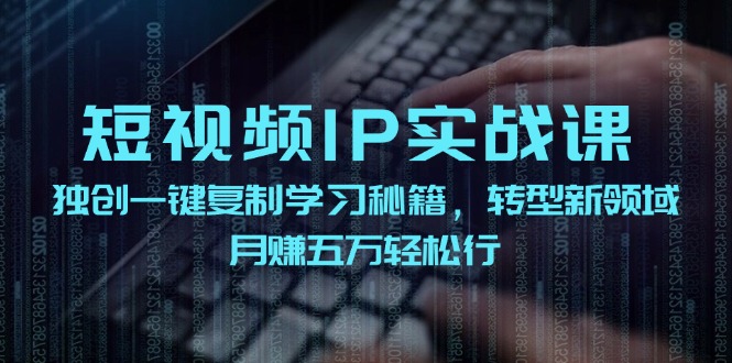 （12193期）短视频 IP实战课，独创一键复制学习秘籍，转战新领域，月赚五万轻松行-百川聊项目