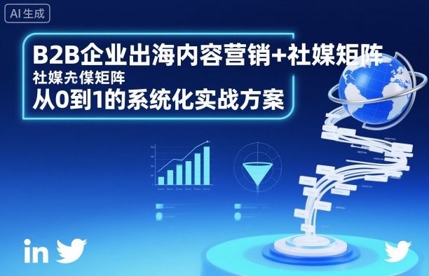 B2B企业出海内容营销+社媒矩阵，从0到1的系统化实战方案-百川聊项目