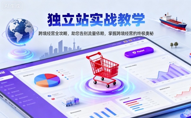 独立站实战教学，跨境经营全攻略，助您告别流量依赖，掌握跨境经营的终极奥-百川聊项目