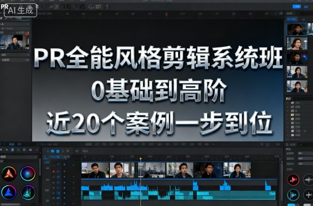 PR全能风格剪辑系统班，0基础到高阶，近20个案例一步到位-百川聊项目