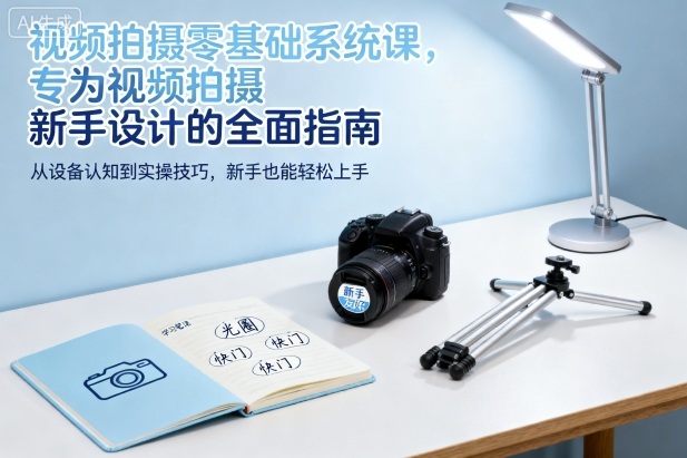 视频拍摄零基础系统课，专为视频拍摄新手设计的全面指南-百川聊项目
