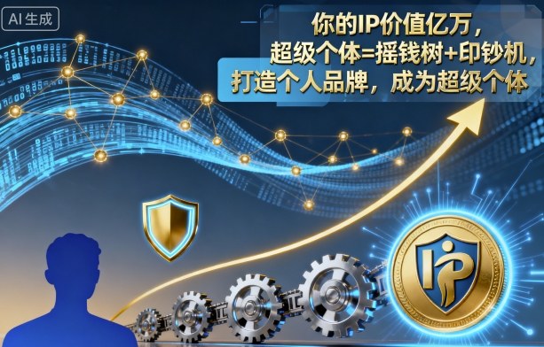 你的IP价值亿万，超级个体=摇钱树+印钞机，打造个人品牌，成为超级个体-百川聊项目