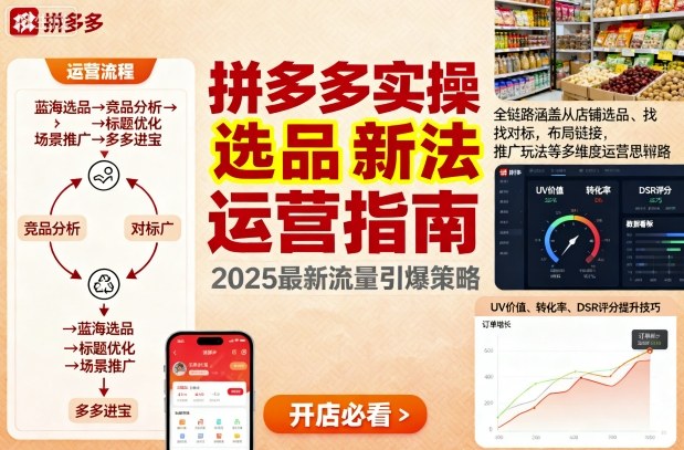 王校长9月12拼多多实操新玩法，全链路涵盖从店铺选品、找对标，布局链接，推广玩法等多维度运营思路(更新)-百川聊项目