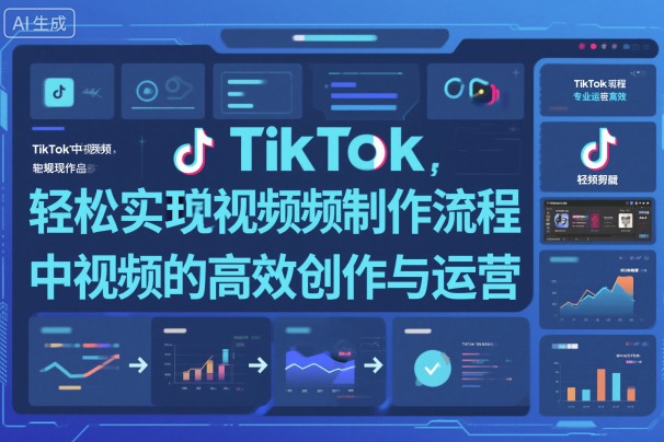 TikTok中视频制做流程，轻松实现Tk中视频的高效创作与运营-百川聊项目