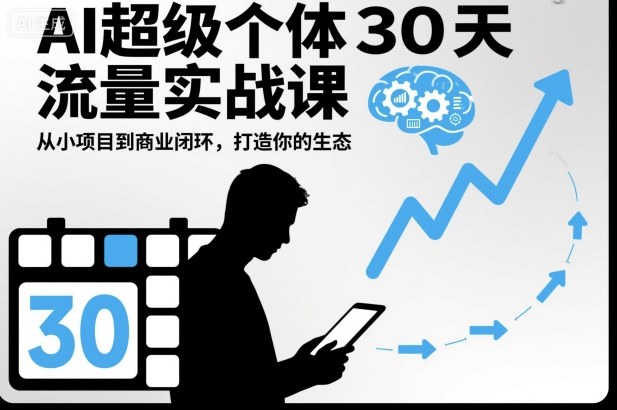 AI超级个体30天流量实战课，从小项目到商业闭环，打造你的生态-百川聊项目