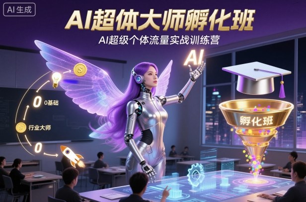 AI超体大师孵化班，AI超级个体流量实战训练营-百川聊项目