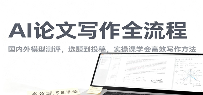 AI论文写作全流程，国内外模型测评，选题到投稿，实操课学高效写作方法-百川聊项目