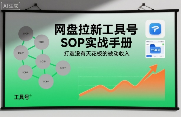 网盘拉新工具号SOP实战手册，打造没有天花板的被动收入-百川聊项目