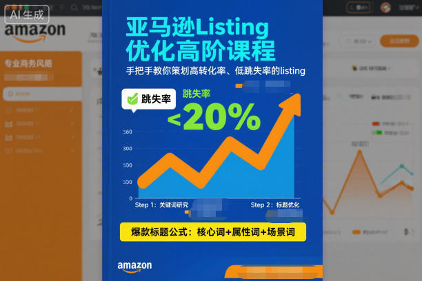 亚马逊Listing优化高阶课程，手把手教你策划高转化率、低跳失率的listing-百川聊项目