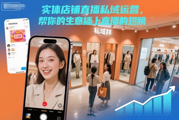 实体店铺直播私域运营，帮你的生意插上直播的翅膀-百川聊项目