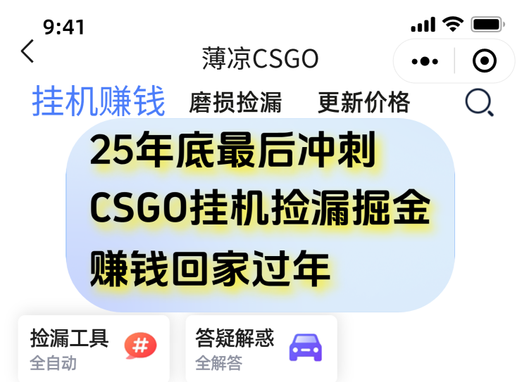 用CSGO游戏挂机捡漏掘金赚钱掘金，一部手机轻松日入500+-百川聊项目
