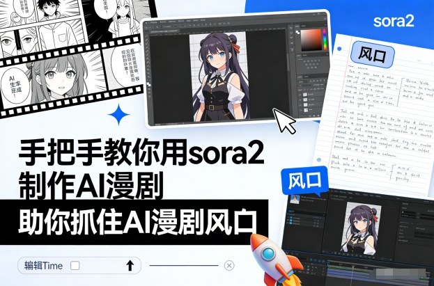手把手教你用sora2制作AI漫剧，助你抓住AI漫剧风口-百川聊项目