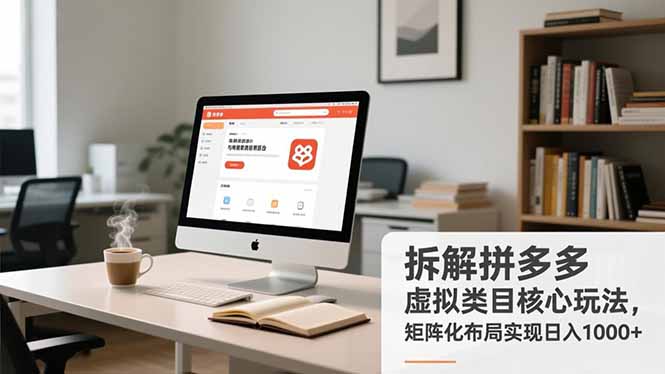 拆解拼多多虚拟类目核心玩法，矩阵化布局实现日入1000+-百川聊项目