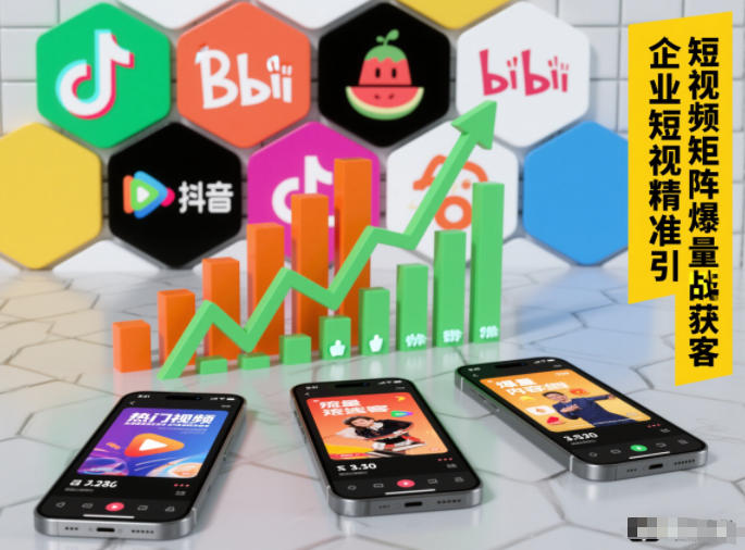 企业短视频精准引流矩阵获客，短视频矩阵爆量战法-百川聊项目