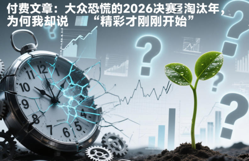 付费文章：大众恐慌的2026决赛淘汰年，为何我却说“精彩才刚刚开始”？-百川聊项目