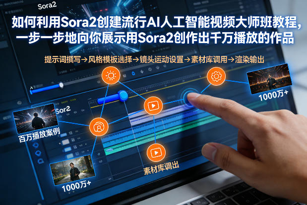 如何利用Sora2创建流行AI人工智能视频大师班，一步一步地向你展示用Sora2创作出千万播放的作品-百川聊项目