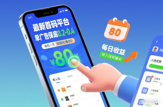 最新首码平台，单广告保底0.2-0.4，单机一天轻松撸80，早入场早賺米【揭秘】-百川聊项目