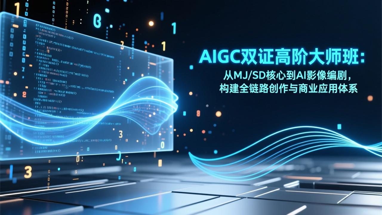 AIGC双证高阶大师班：从MJ/SD核心到AI影像编剧，构建全链路创作与商业应用体系-百川聊项目