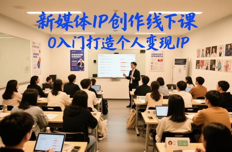 新媒体IP创作线下课，0入门打造个人变现IP-百川聊项目