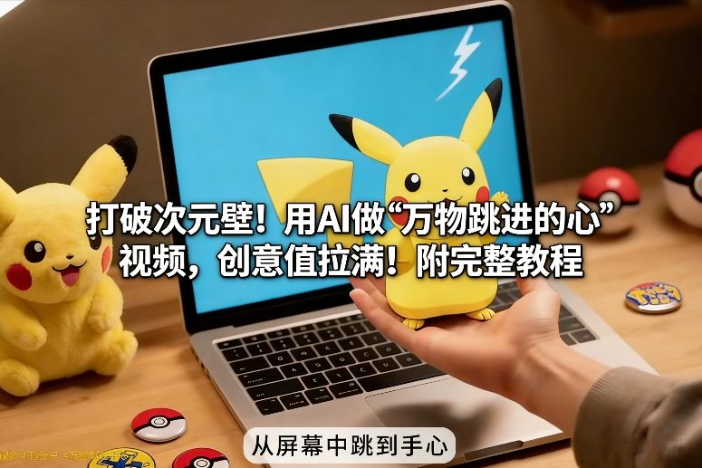 打破次元壁！用AI做【万物跳进手心】视频，创意值拉满！附完整教程-百川聊项目