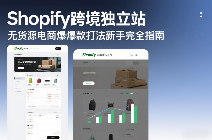 Shopify跨境独立站无货源电商爆款打法新手完全指南-百川聊项目