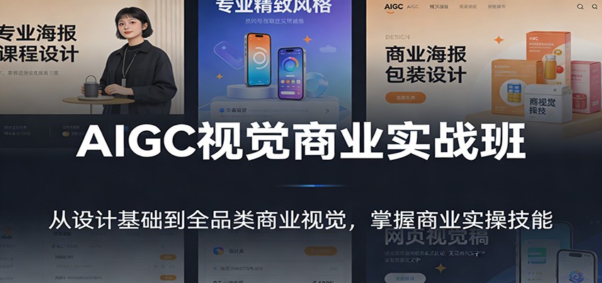 AIGC视觉商业实战班：从设计基础到全品类商业视觉，掌握商业实操技能-百川聊项目