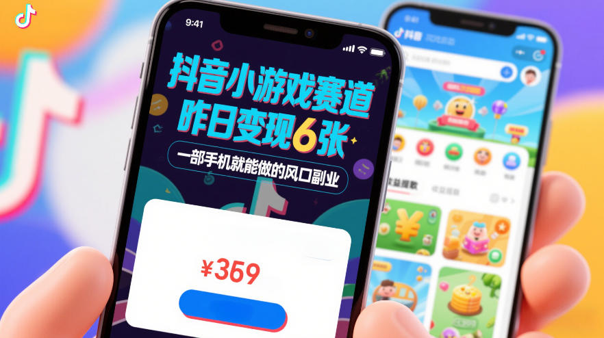 抖音小游戏赛道,昨日变现600+,零基础一部手机就能做的风口副业【揭秘】-百川聊项目