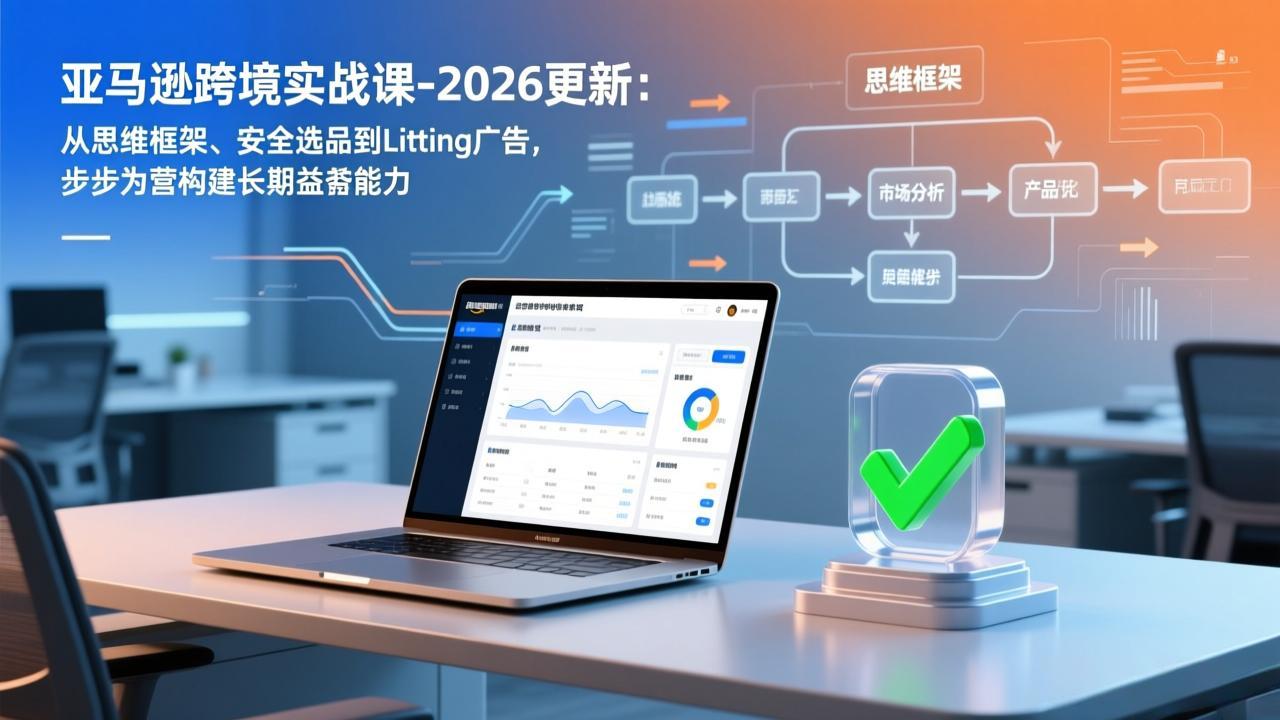 亚马逊跨境实战课-2026更新:从思维框架、安全选品到Listing广告,步步为营构建长期盈利能力-百川聊项目