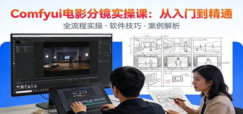 ComfyUI电影分镜实操课：分镜一致性，全流程AI视频制作，零基础也能做专业分镜-百川聊项目