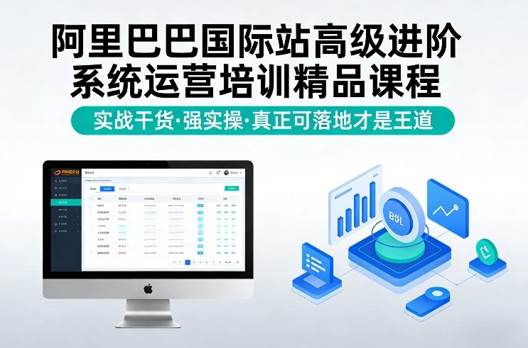 阿里巴巴国际站高级进阶系统运营培训精品课程，实战干货，强实操，真正可落地才是王道-百川聊项目