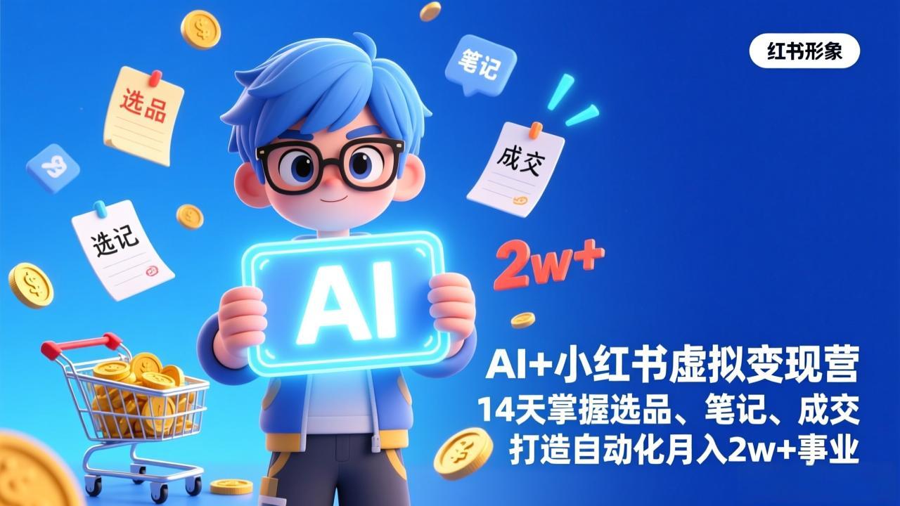 AI+小红书虚拟变现营(完结-百川聊项目
