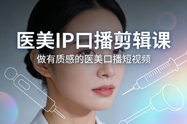 医美IP口播剪辑课，做有质感的医美口播短视频-百川聊项目