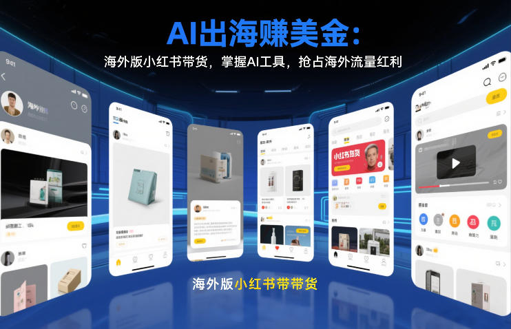 AI出海賺美金：海外版小红书带货，掌握AI工具，抢占海外流量红利(更新2026)-百川聊项目