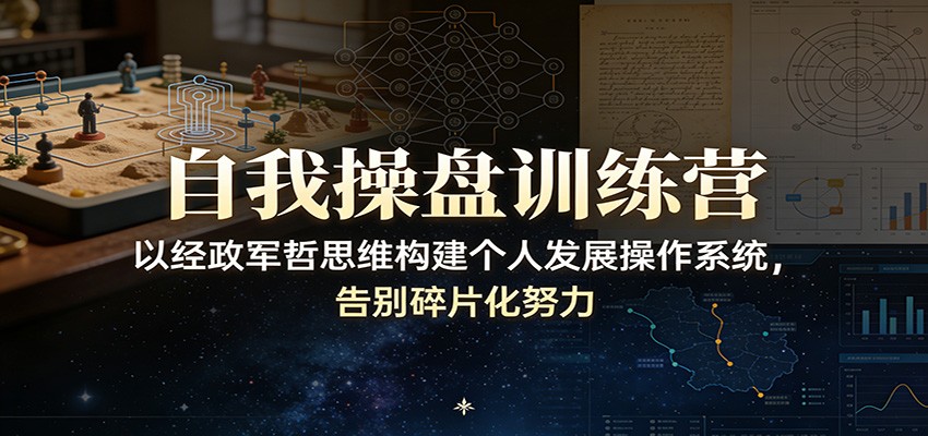 自我操盘训练营：以经政军哲思维构建个人发展操作系统，告别碎片化努力-百川聊项目