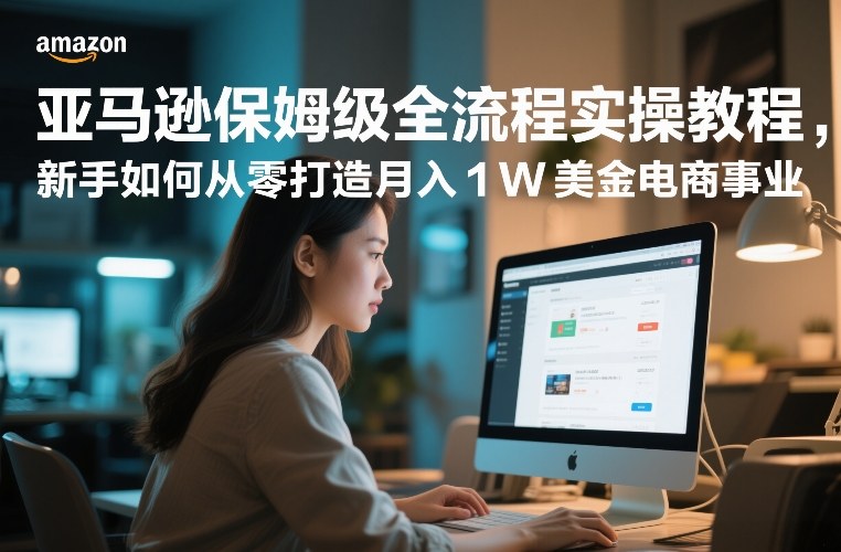 亚马逊保姆级全流程实操教程，新手如何从零打造月入1W美金电商事业-百川聊项目