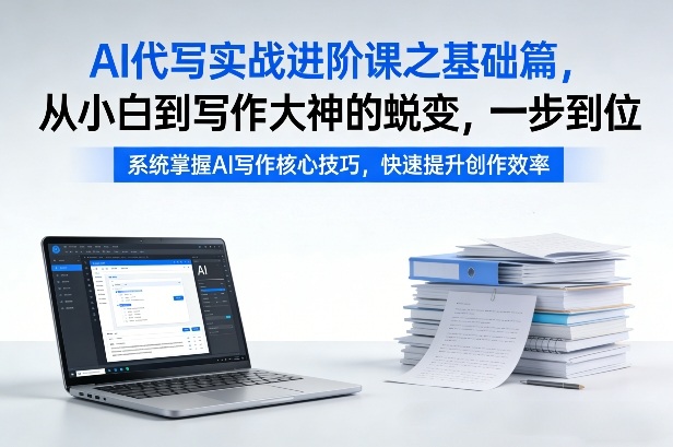 AI代写实战进阶课之基础篇，从小白到写作大神的蜕变，一步到位【揭秘】-百川聊项目