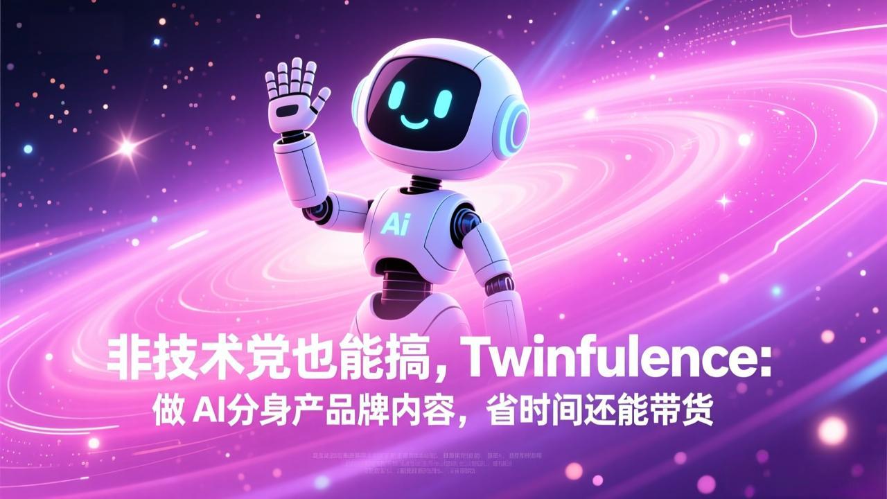 非技术党也能搞!Twinfluence:做 AI 分身产品牌内容,省时间还能带货-百川聊项目