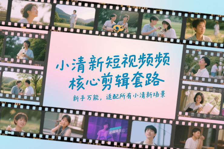 小清新短视频核心剪辑套路，新手万能，适配所有小清新场景-百川聊项目