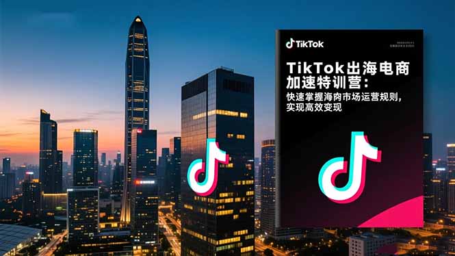TikTok出海电商加速特训营-更新：快速掌握海外市场运营规则，实现高效变现-百川聊项目