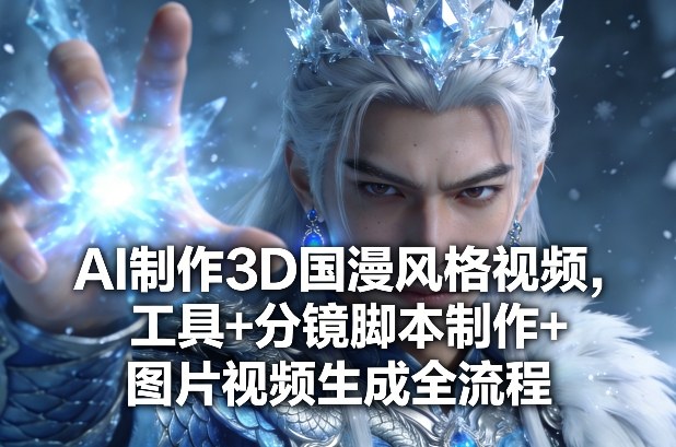 AI制作3D国漫风格视频,工具+分镜脚本制作+图片视频生成全流程-百川聊项目