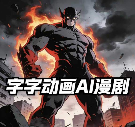 字字动画AI漫剧2026年第1期系统课程，小白看完就能学会实操的漫剧课，单人月收1-3W-百川聊项目