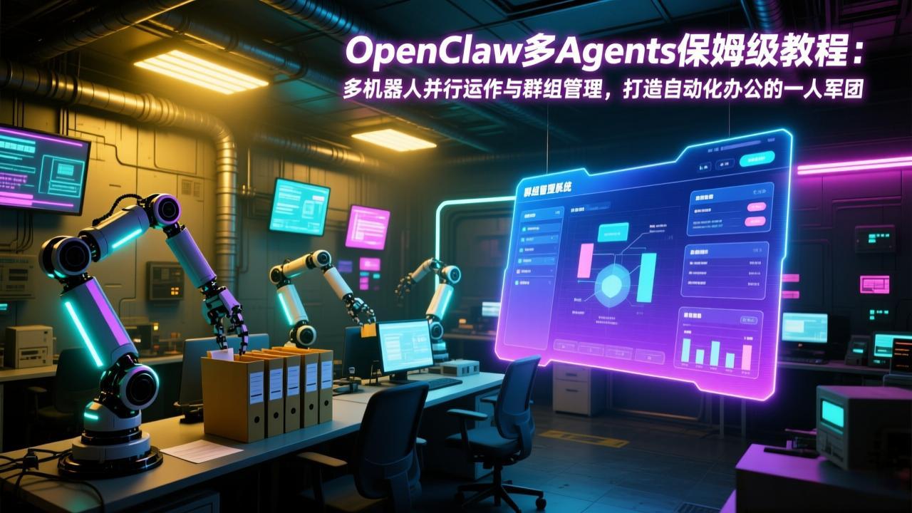 OpenClaw多Agents保姆级教程：多机器人并行运作与群组管理，打造自动化办公的一人军团-百川聊项目