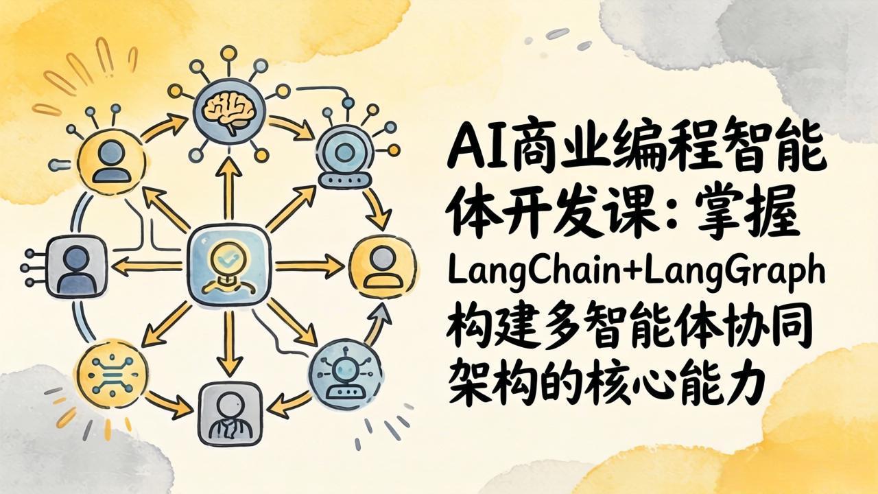 AI商业编程智能体开发课：掌握LangChain+LangGraph构建多智能体协同架构的核心能力-百川聊项目