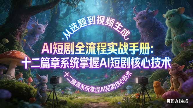 AI 短剧全流程实战手册：从选题到视频生成，十二篇章系统掌握 AI 短剧核心技术-百川聊项目