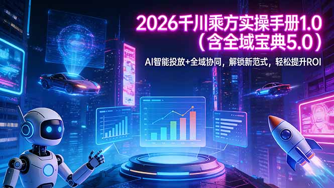 2026 千川乘方实操手册 1.0(含全域宝典 5.0-百川聊项目