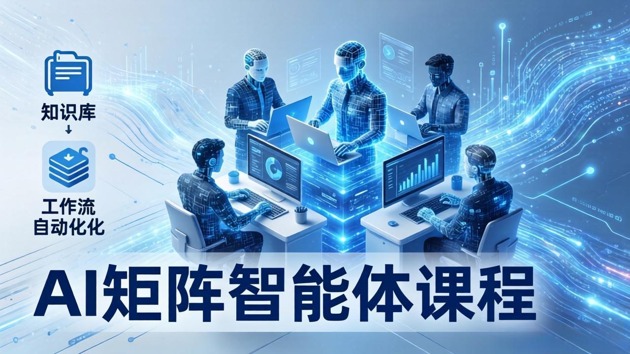 AI矩阵智能体实战：100个数字员工批量生产内容，文本知识库+工作流自动化全搞定-百川聊项目