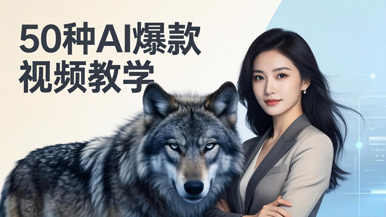 50种AI爆款视频教学：影视级古诗词+治愈萌宠+山海经蛟龙，高阶宝典商业落地-百川聊项目