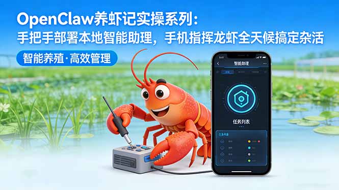 OpenClaw养虾记实操系列-更新：手把手部署本地智能助理，手机指挥龙虾全天候搞定杂活-百川聊项目