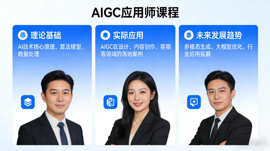 AIGC应用师课程，覆盖了AI技术的理论基础、实际应用、以及未来发展趋势-百川聊项目